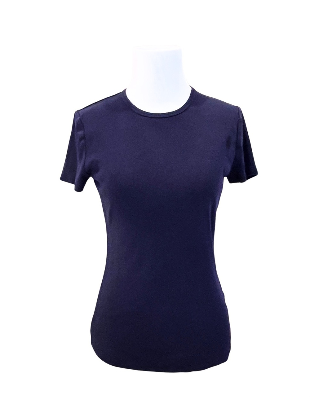 Ralph Lauren | Sz M | 100% Cotton Classic Basic Navy Blue Crew Tee with RL Logo